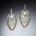 Hollow Flower & Pearl Earrings