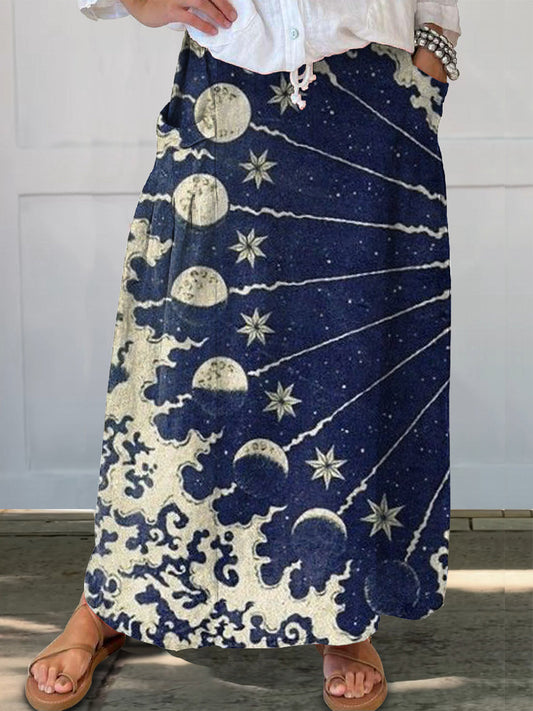 Women's Art Painting Hippie Print Skirt
