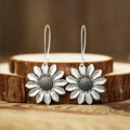 Sunflower Silver Earrings