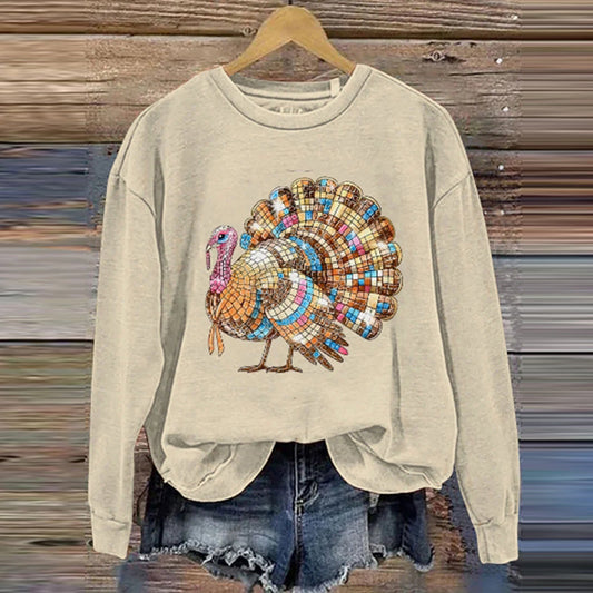 Thanksgiving Ethnic Turkey Casual Sweatshirt artswardrobe