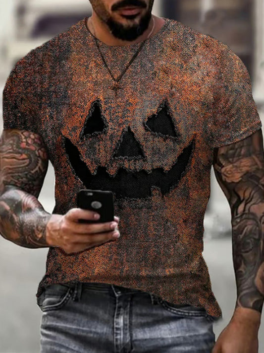 Men's Casual Halloween Crew Neck T-shirt artswardrobe