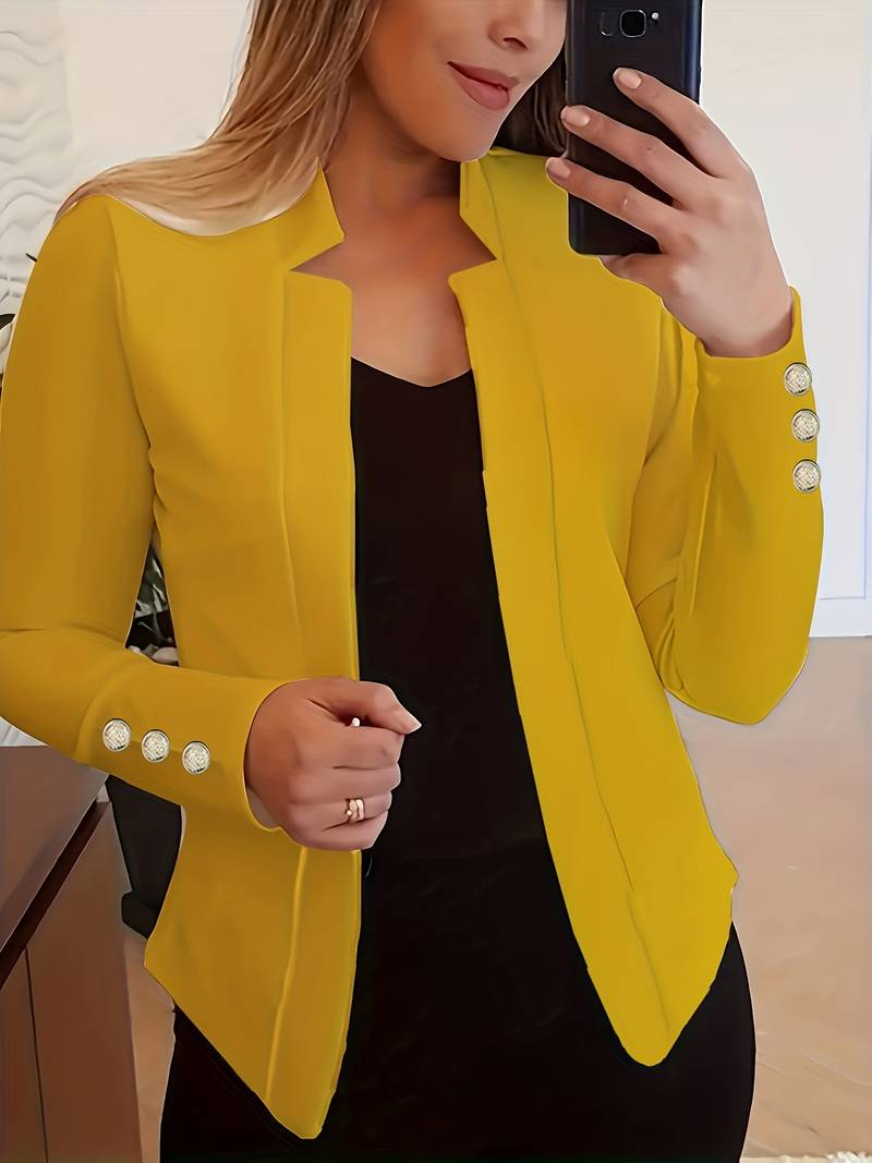LM | casual blazer with long sleeves and buttons