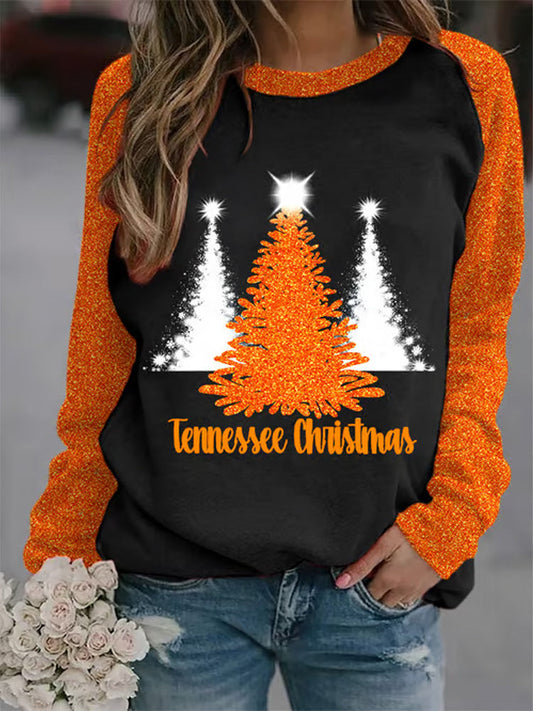Comstylish Women's Tennessee Christmas Print Sweatshirt