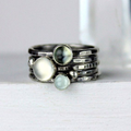 Moonstones Silver Ring