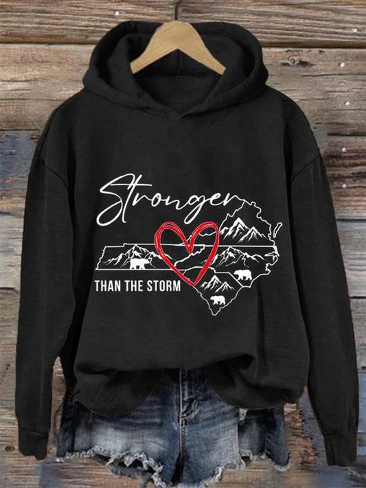 Comstylish Women's Appalachia Strong Print Casual Sweatshirt