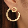 Big Circle Golden Earrings