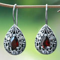 Red Crystal Earrings