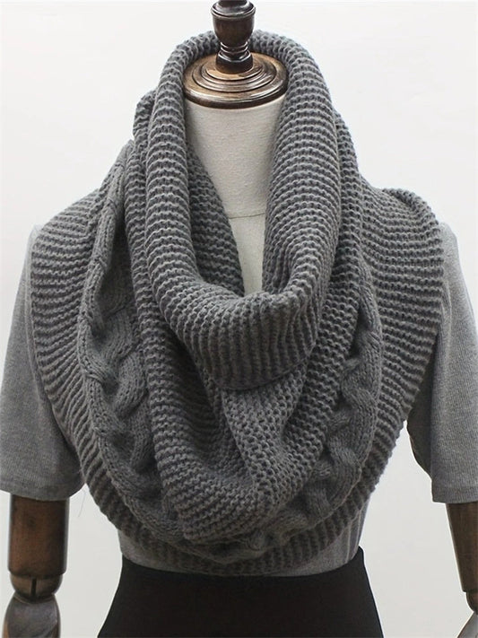 Vintage Cable Knit Cozy Scarf artswardrobe