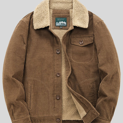 LM | Warm fleece button jacket