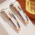 Purple Zirconia Earrings