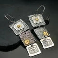 Geometric Silver Earrings