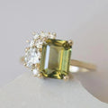 Green Glass Bright Ring