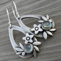 Crystal Silver Earrings