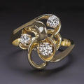 Irregular Blossom Zirconia Ring
