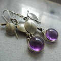 Violet Crystal Earrings