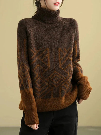 LM | MW - Knitted sweater with turtleneck