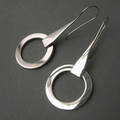 Silver Circle Earrings
