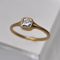 Glass Square Ring
