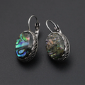 Rounded Chromatic Stone Earrings