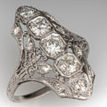 Zirconia Shield Silver Ring
