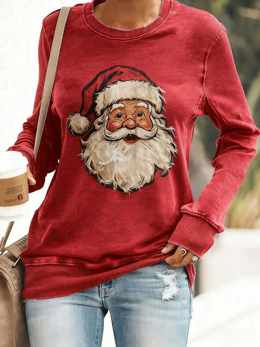 Comstylish Women's Christmas Print Casual T-shirt