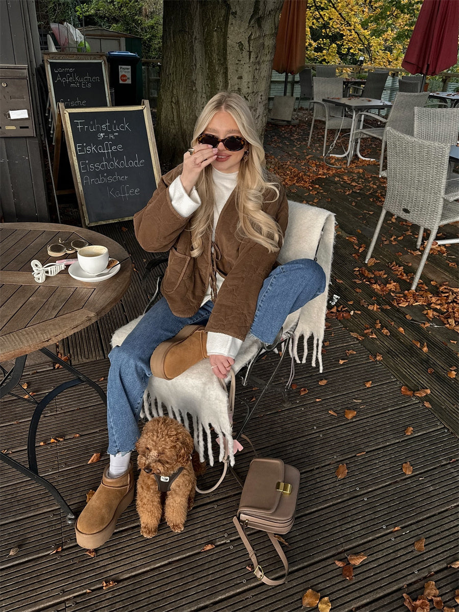 A Vintage Style Jacket with Delicate Timeless Details