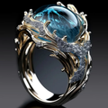 Ocean Crystal Ring