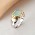 Green Moonstone Ring