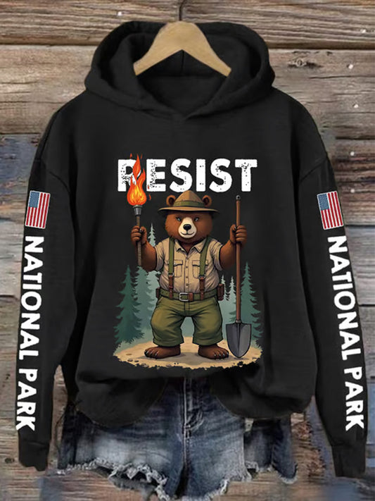Comstylish Women's Protect Our National Parks Printed Sweatshirt