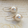 Pearl Earrings in Silver