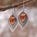 Orange Stone Earrings