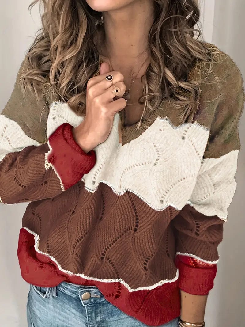 LM | Sweater with V-neck