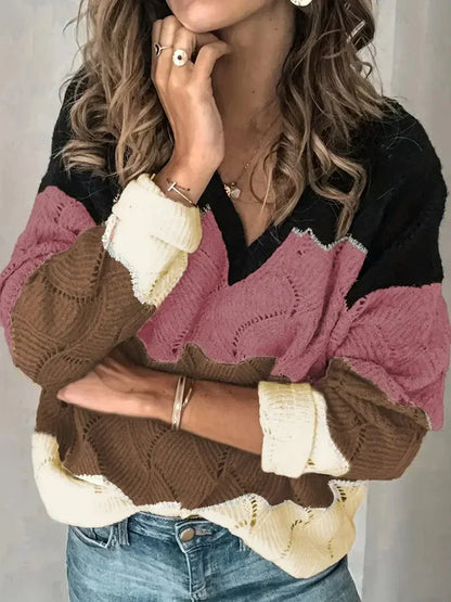 LM | Sweater with V-neck