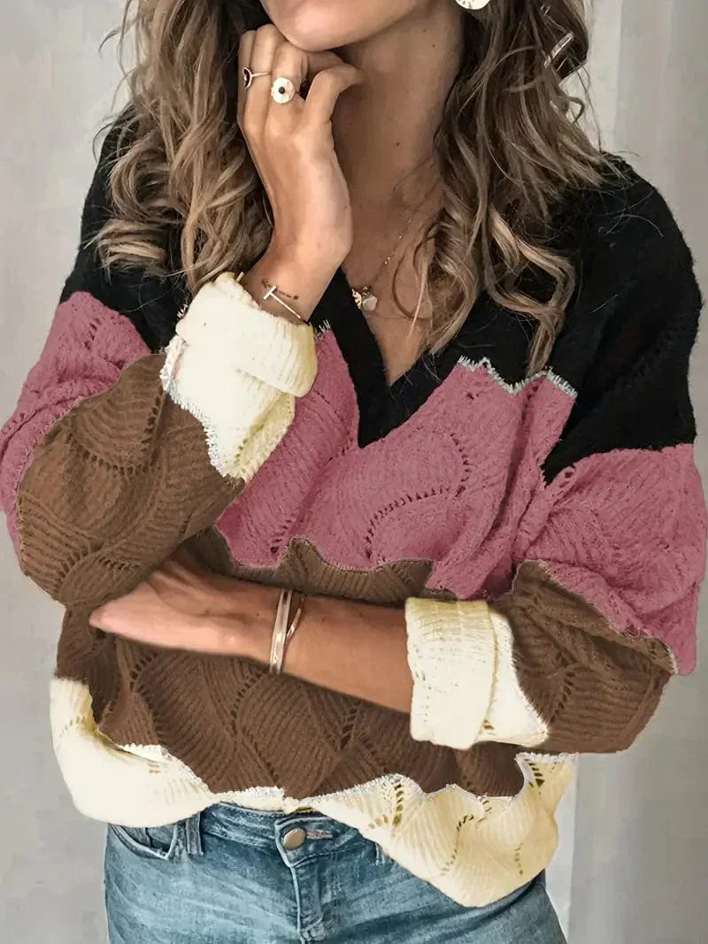 LM | Sweater with V-neck