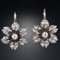 Crystal Flower Earrings