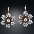 Crystal Flower Earrings