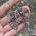Hollow Stone Earrings