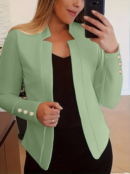 LM | casual blazer with long sleeves and buttons