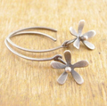 Silver Flower Earrings