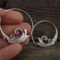 Wavy Silver Earrings