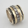 Gold Plated & Zirconia Thick Ring
