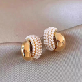 Gold & Pearl Earrings