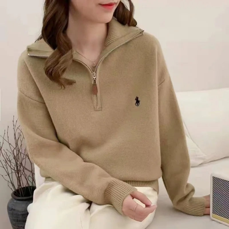 LM | MW - Comfortable sweater with zipper