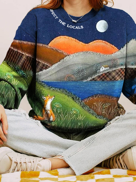 Protect Forest Animals Awareness Vintage Women's Sweatshirt artswardrobe