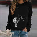 LM | Fashionable sweater with round neckline
