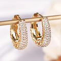 Bright Hoop Glass Earrings