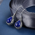 Blue Drop Earrings