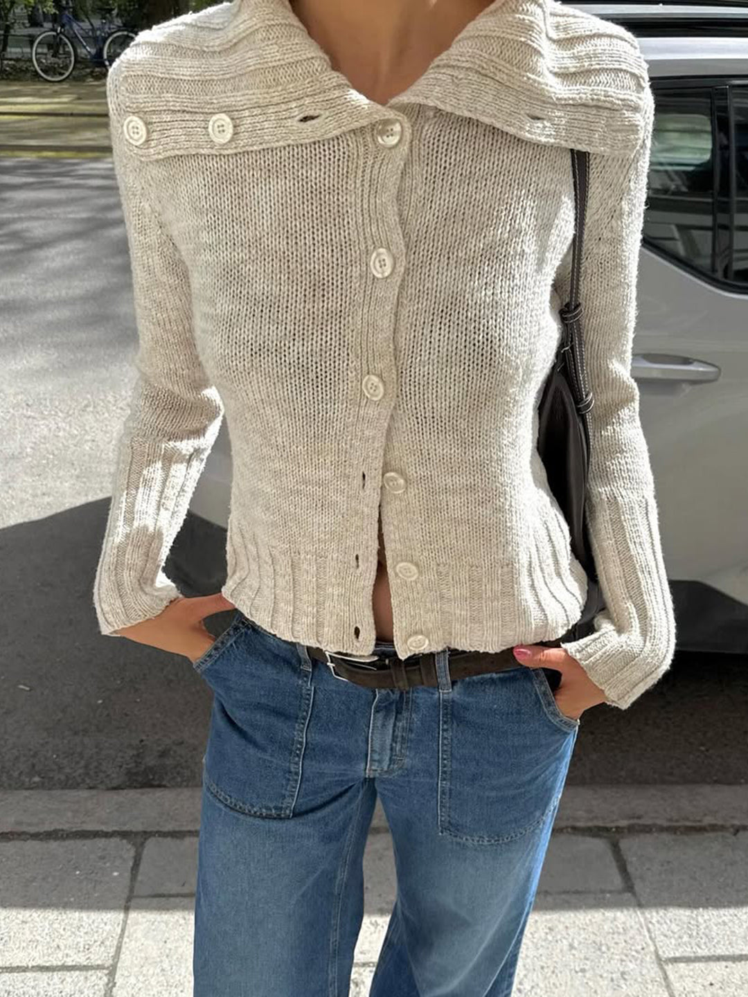 A Vintage Style Cardigan with Delicate Timeless Details