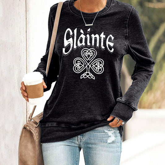 Comstylish Women's St. Patrick's Day Casual Printed Sweatshirt