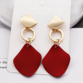 Red Golden Earrings